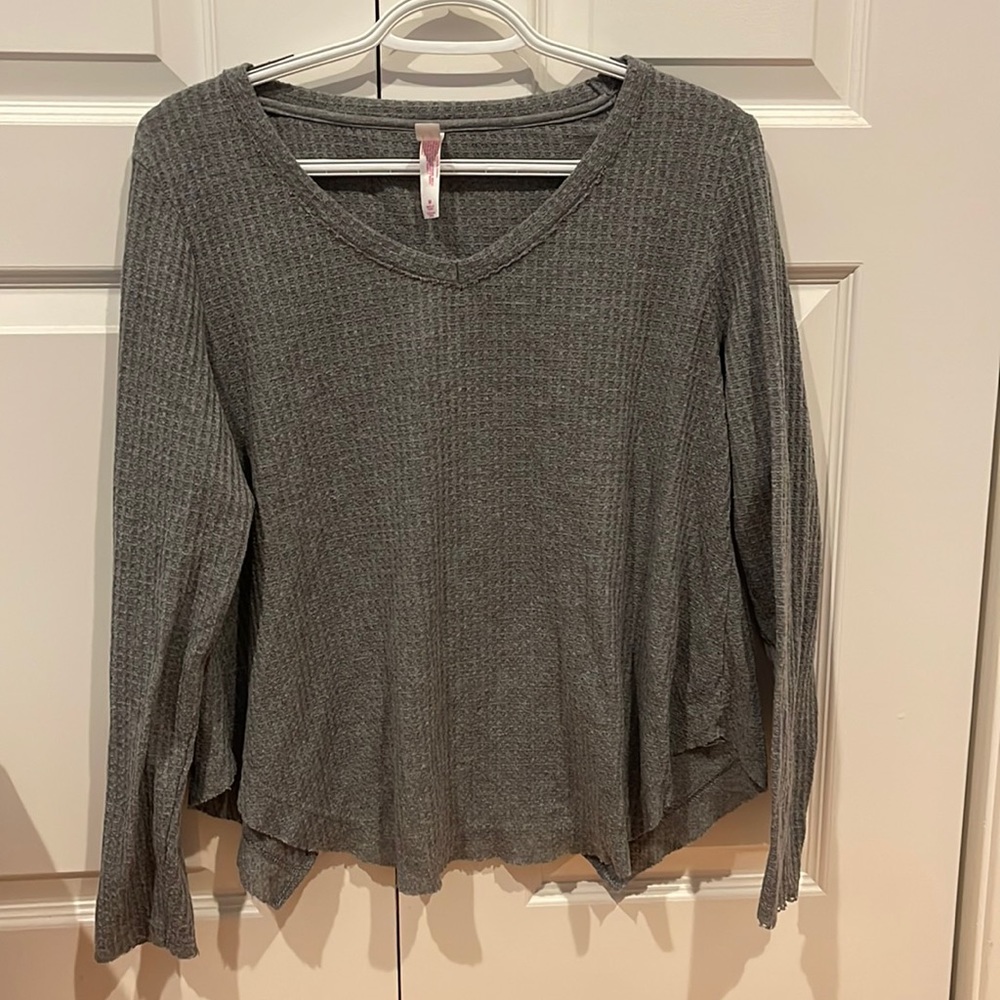 sweater with slit back